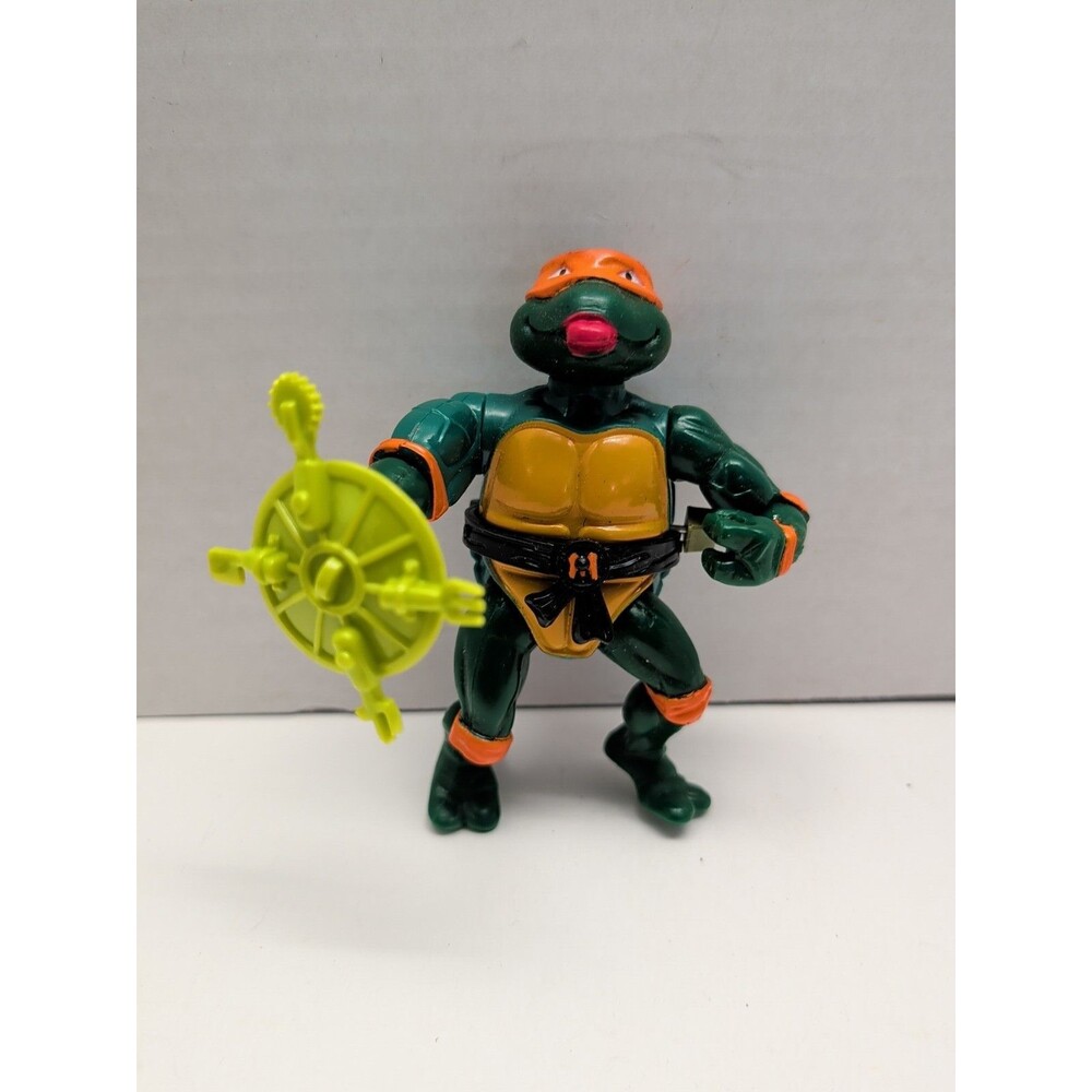 Vintage 1989 Rock'N Roll Wacky TMNT Michelangelo Tested An Working Playmates Toy